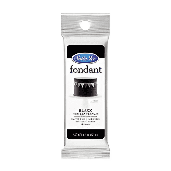 Satin Ice Fondant Black 4.4 oz