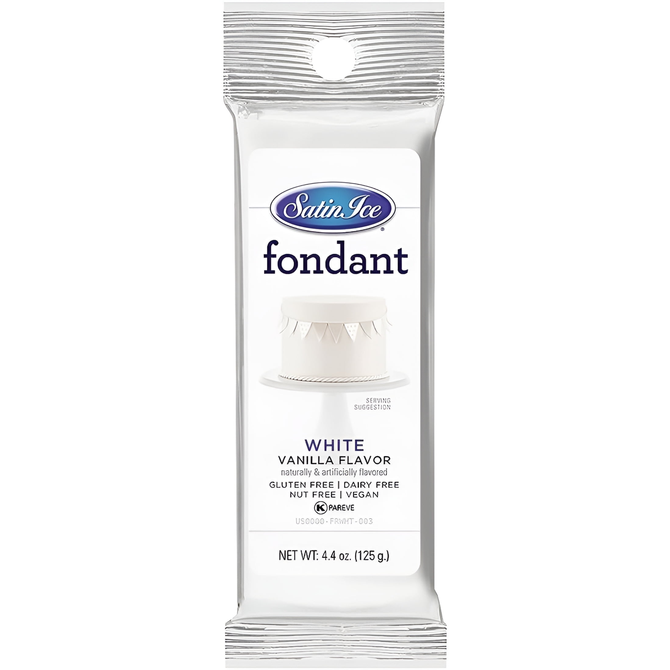 Satin Ice Fondant White 4.4 oz