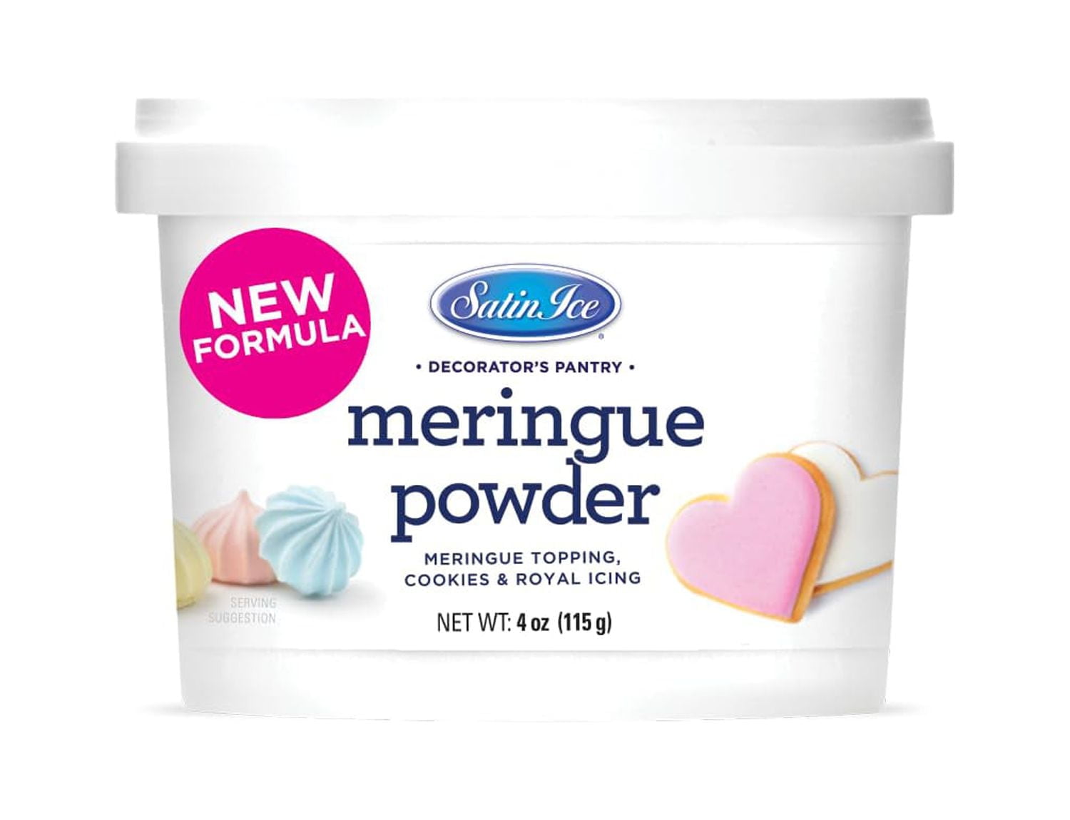 Satin Ice Meringue Powder - 4oz - Pail