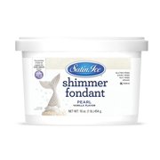 Satin Ice Pearl Shimmer Fondant With Edible Glitter (1 Pound, Vanilla) For Cake Decorating