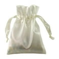 thumbnail image 1 of Satin Jewelry Pouch 4x5 Ivory - Drawstring Gift Bags, 1 of 1