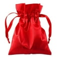 thumbnail image 1 of Satin Jewelry Pouch 4x5 Red - Drawstring Gift Bags, 1 of 1