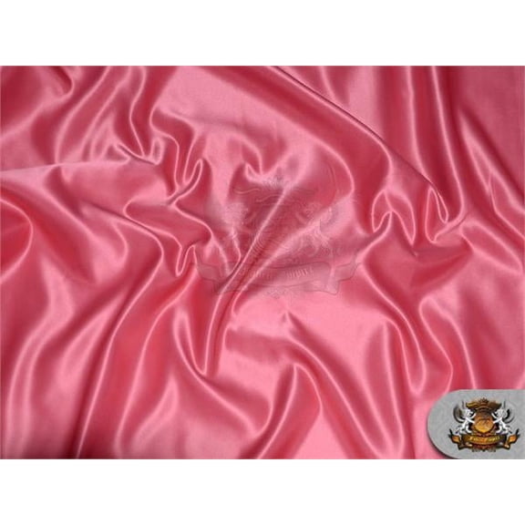 Satin L'amour Solid Fabric BRICK / 60" Wide / Sold by the yard