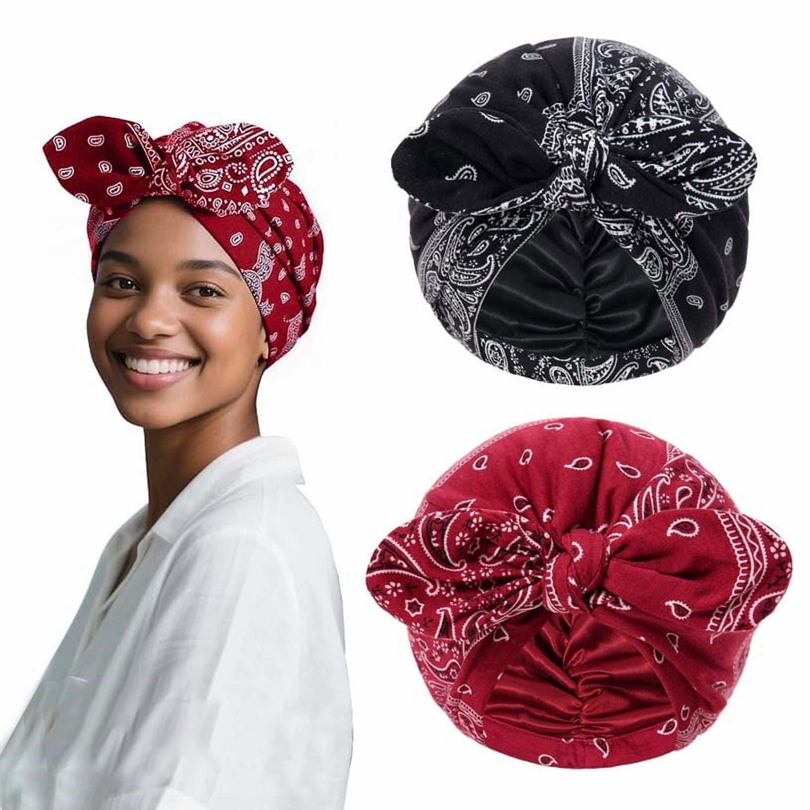 Satin Lined Beanies for Women Chemo Headwear Silky Lined  display picture 1