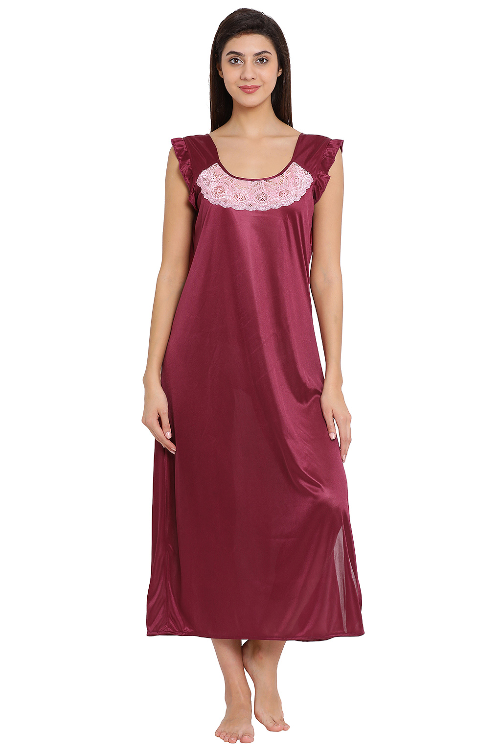 Satin Long Night Dress