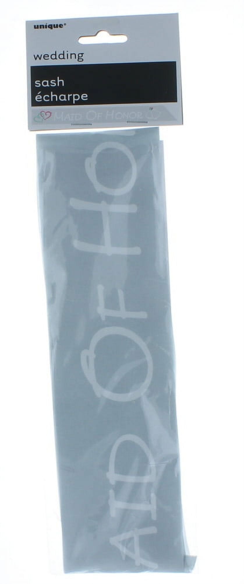 Maid Of Honor Schärpe – Satin, Silber, Für Hochzeiten Und Partys