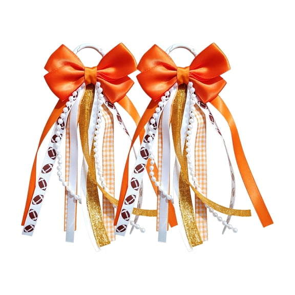 Satin Martin Boot Bows, Football Ribbon Boot Bows with Pearl Lace Long Tail Western Cowgirl Boot Accessory Country Concert Party Outfit Decor D
