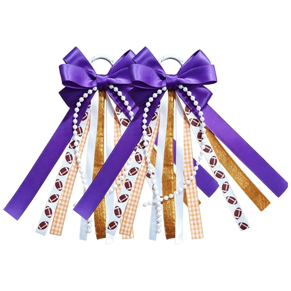 Satin Martin Boot Bows, Football Ribbon Boot Bows with Pearl Lace Long Tail Western Cowgirl Boot Accessory Country Concert Party Outfit Decor E