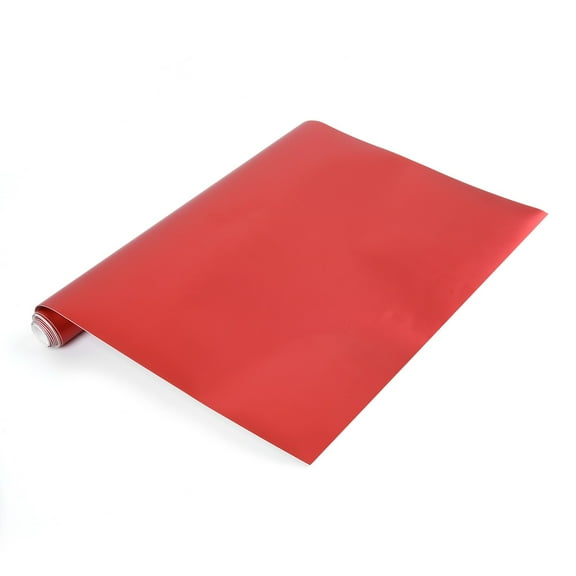Satin Matte Chrome Red Vinyl Film Wrap Car Sticker Bubble 30*150Cm