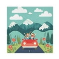 thumbnail image 1 of Satin Napkin Square 20 Inches Soft Smooth Decorative Napkins for Party Wedding Banquet and Dinner Green Mountains and Blue Sky, 1 of 8