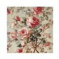 thumbnail image 1 of Satin Native Fab Cotton Dinner Napkin Classic Rose Garden Fabric Reusable, 1 of 8