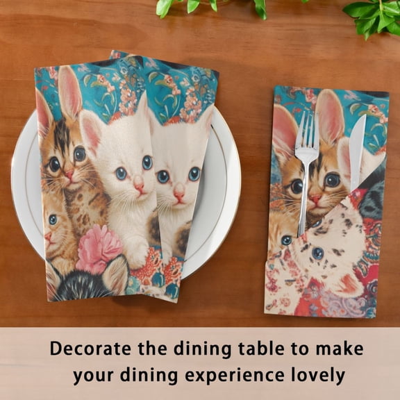 Satin Native Fab Cotton Dinner Napkin Cozy Companions Together Reusable
