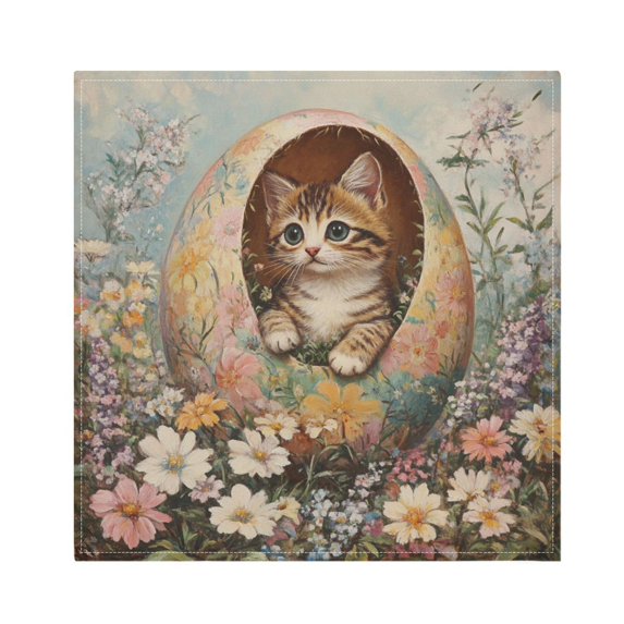 Satin Native Fab Cotton Dinner Napkin Easter Egg Cuddle Reusable