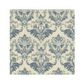thumbnail image 1 of Satin Native Fab Cotton Dinner Napkin Elegant Blue Damask Pattern Reusable, 1 of 8