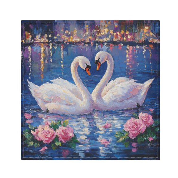 Satin Native Fab Cotton Dinner Napkin Eternal Love's Reflection Reusable
