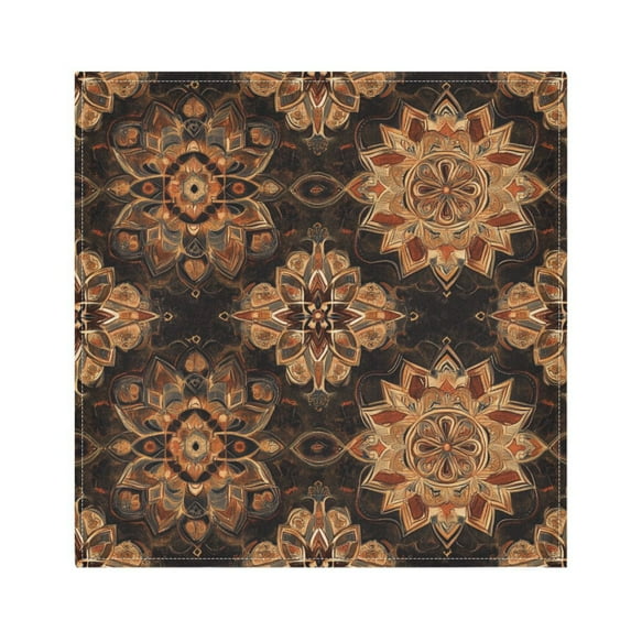 Satin Native Fab Cotton Dinner Napkin Golden Harmony Reusable