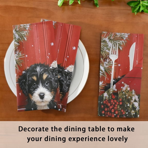Satin Native Fab Cotton Dinner Napkin Holiday Trio Reusable
