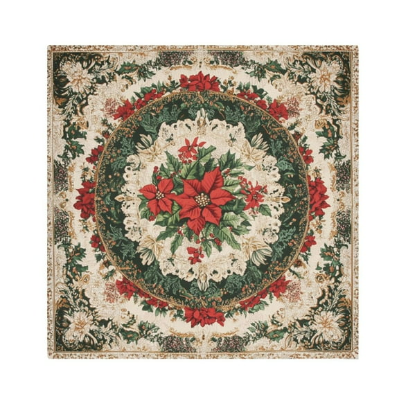 Satin Native Fab Reusable Christmas Lace Cotton Cloth Napkins