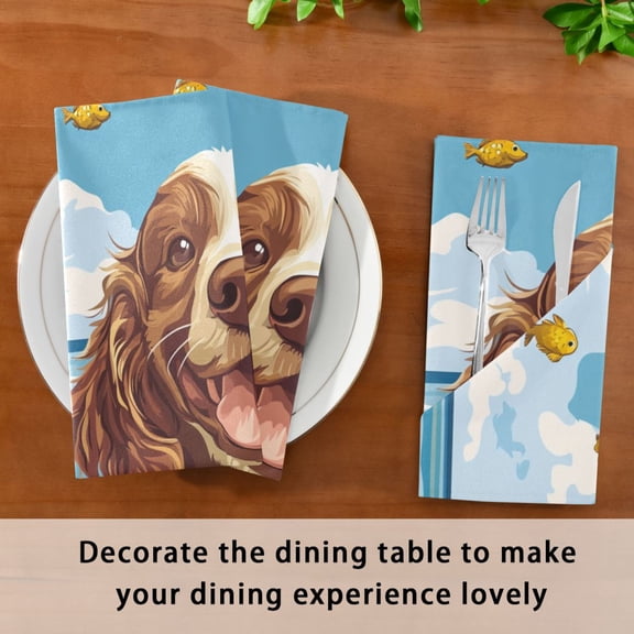 Satin Native Fab Cotton Dinner Napkin Sunny Splash Reusable