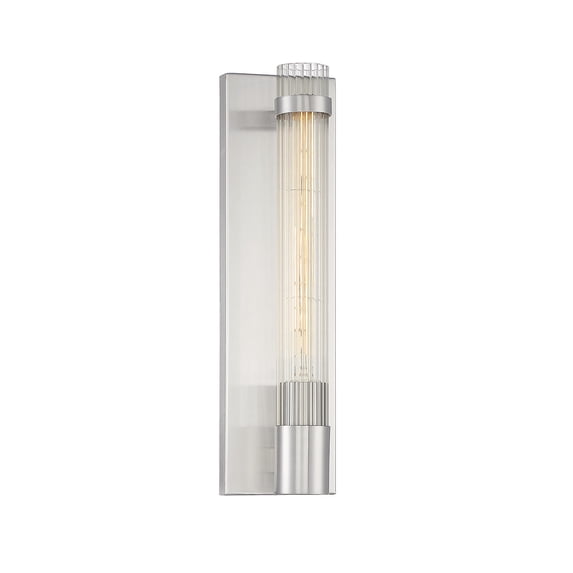 Satin Nickel One Light Wall Sconce from the Willmar Collection