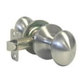 thumbnail image 1 of Satin Nickel Passage Oval Egg Shaped Knob Hall Closet - Style 6093DC, 1 of 3