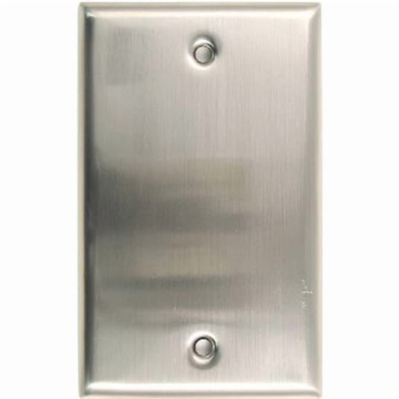 Satin Nickel Single Blank Switch Plate