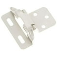 thumbnail image 1 of Satin Nickel Surface Self-Closing 0.25 In. Overlay Hinge 2-Pack, 1 of 1