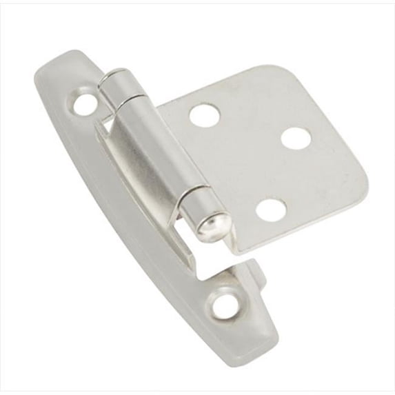 Satin Nickel Surface Self-Closing Hinge 2-Pack