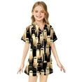 thumbnail image 1 of Satin Pajamas for Boy Button Down Sleepwear Set Toddler Sleepwears Halloween prints Boys Clothes 10-11 Years, 1 of 3