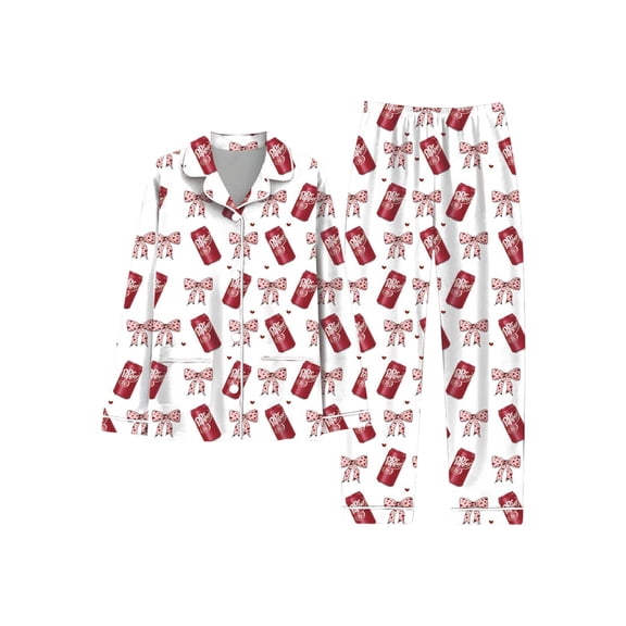 Satin Pajamas for Women Set Long Sleeve Button Down Sleepwear 2 Piece Nightwear Women Pjs Sets 11 XL