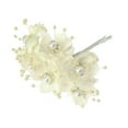 thumbnail image 1 of Satin Pearl Flowers Branch, Ivory, 1-1/2-Inch, 12-Piece, 1 of 1