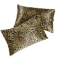 thumbnail image 1 of Satin Pillowcase 2 Pack - Queen Size (20"x30", Gold Leopard) - Silky Pillow Cases for Hair and Skin - Satin Pillow Covers with Envelope Closure - Extra Soft Premium Microfiber, 1 of 3