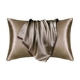 thumbnail image 1 of Satin Pillowcase, 24.8 x 16.93 Inch Soft Silk Like Polyester Pillow Cover with Envelope Closure, Smooth Breathable Cushion Case for Hair and Skin Comfort, 1 of 1
