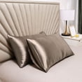 thumbnail image 1 of Satin Pillowcase Cooling Pillowcase, Usupdd Super Soft Imitation Silk Pillowcase for Hair and Skin, Solid Color Pillowcase for Sleeping Travel Home with Envelope Closure, 1 of 6