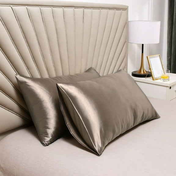 Satin Pillowcase Coolings Pillowcase Imitation Silk Solid Color Pillowcase Suitable For Hair And Skines Super Soft And Cool Similar To Silk Pillowcase Boho Pillow Covers Pillow Protectors