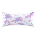 thumbnail image 1 of Satin Pillowcase Envelope Closure Pillow Cover Wrinkle-Resistant & Vibrant Print Unicorn Silhouette Pattern, 1 of 7