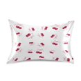 thumbnail image 1 of Satin Pillowcase Envelope Closure Pillow Cover Wrinkle-Resistant & Vibrant Print Watercolor Cherries Pattern, 1 of 7