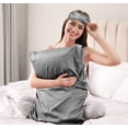 thumbnail image 1 of Satin Pillowcase & Eye Mask Set Dark Gray, 1 of 6