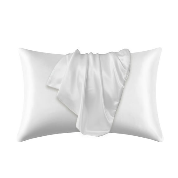 Satin Pillowcase For Hair And Skin, Pillowcases Standard Size Set Of 2, Luxury And Soft Satin Pillowcovers 2 Pack (20x30 Inches)