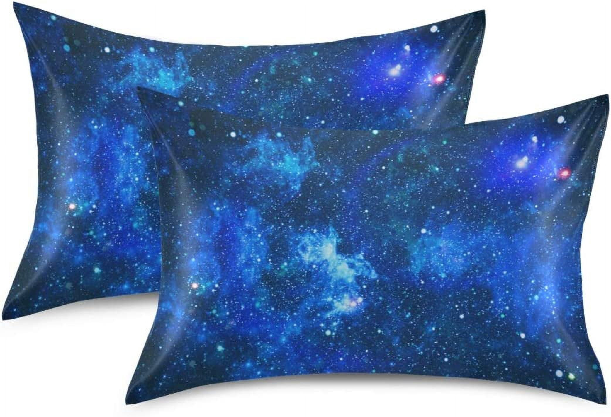 Blueangle Satin Pillowcase With Flamingo & White Dots | Standard Size 20x26" | Silk Feel For Hair & Skin Care