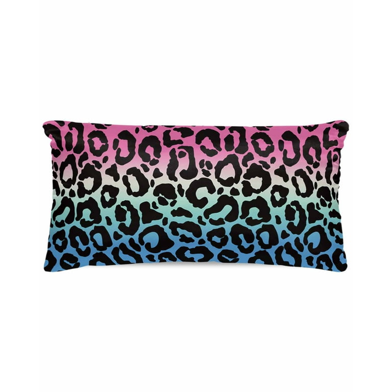 Satin Pillowcase for Hair and Skin Animal Gradient Leopard Print Silky Pillow Cases King Size with Zipper 1 Pack Soft Cooling Pillow Cover for Women Men 20 x40 Walmart
