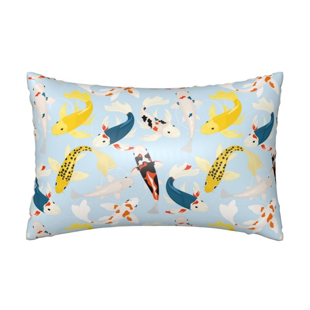Satin Pillowcase for Hair and Skin, Japanese Carps Soft and Cooling