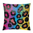 thumbnail image 1 of Satin Pillowcase for Hair and Skin Neon Gradient Animal Print Silk Pillowcase Soft Satin Cooling Pillow Covers No Zipper with Envelope Closure Standard, 1 of 5