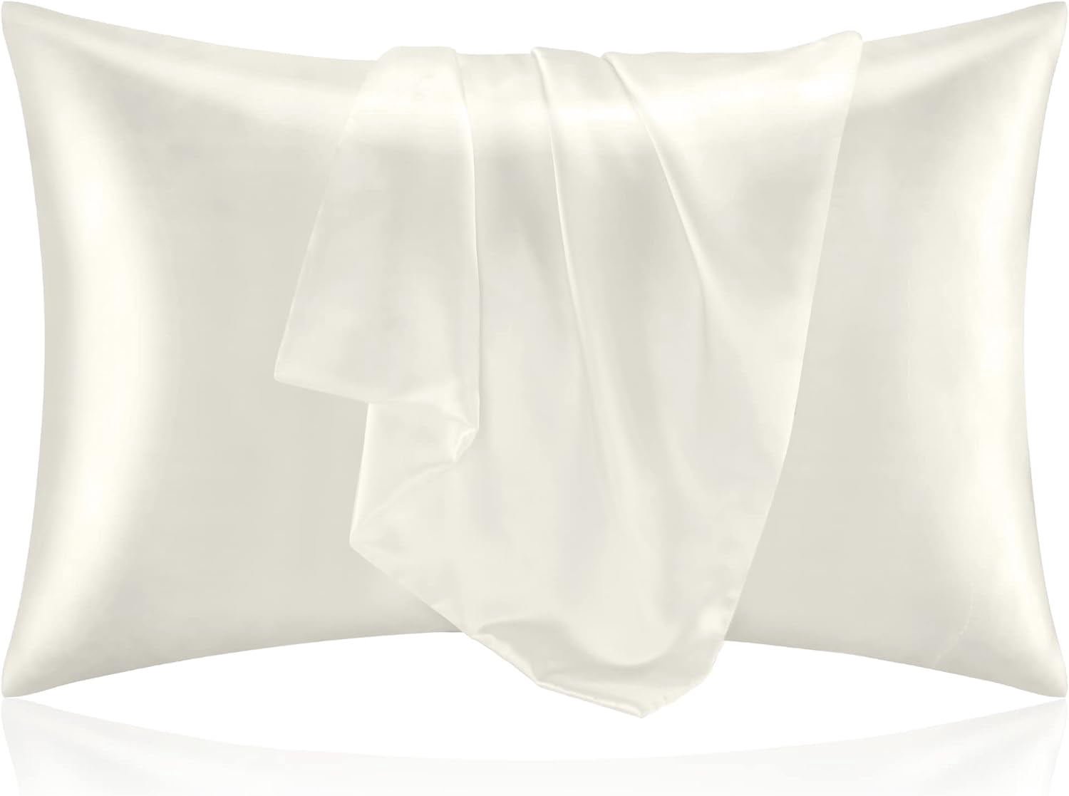 Satin Pillowcase for Hair and Skin, Super Soft and Cooling Similar to ...