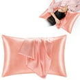 thumbnail image 1 of Satin Pillowcase for Hair and Skin, Super Soft and Cooling Similar to Silk Pillow Cases with Envelope Closure, Gift for Women Men(20"x36" Standard Size), 1 of 8