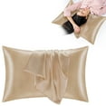 thumbnail image 1 of Satin Pillowcase for Hair and Skin, Super Soft and Cooling Similar to Silk Pillow Cases with Envelope Closure, Gift for Women Men(20"x36" Standard Size), 1 of 8
