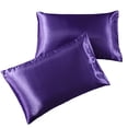 thumbnail image 1 of Satin Pillowcase King [2-Pack, Purple] - Hotel Luxury Silky Pillow Cases for Hair and Skin - Extra Soft 1800 Double Brushed Microfiber Pillow Covers, 1 of 4