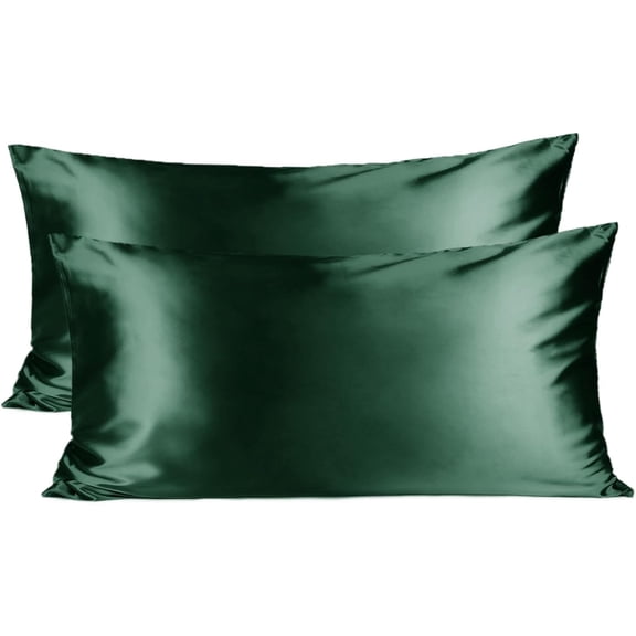 Satin Pillowcase, King Size Pillow Cases Set of 2 - Silk Pillow Cases for Hair and Skin with Zipper, Silk Pillow Cases King for 20"x36", Exquisite Packaging for Women Men