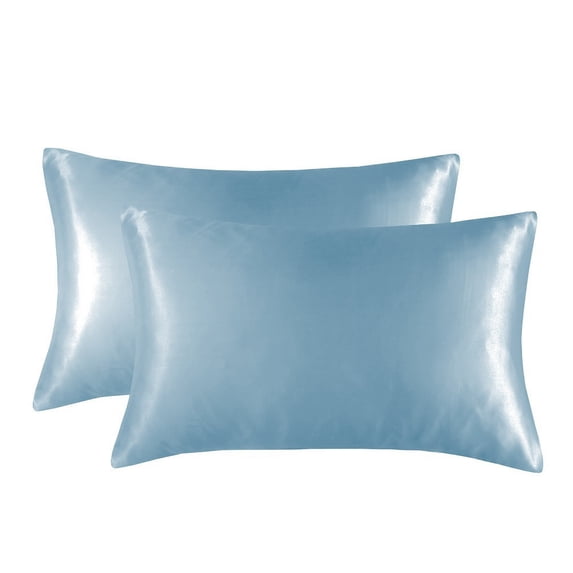 Satin Pillowcase Set of 2, Soft Pillow Covers for Hair and Skin, Queen/Standard Size