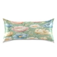 thumbnail image 1 of Satin Pillowcase Soft and Smooth Pillow Case for Hair and Skin Pink Tulips and Cosmos, 1 of 7